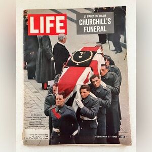 Vintage LIFE Magazine - Churchill's Funeral